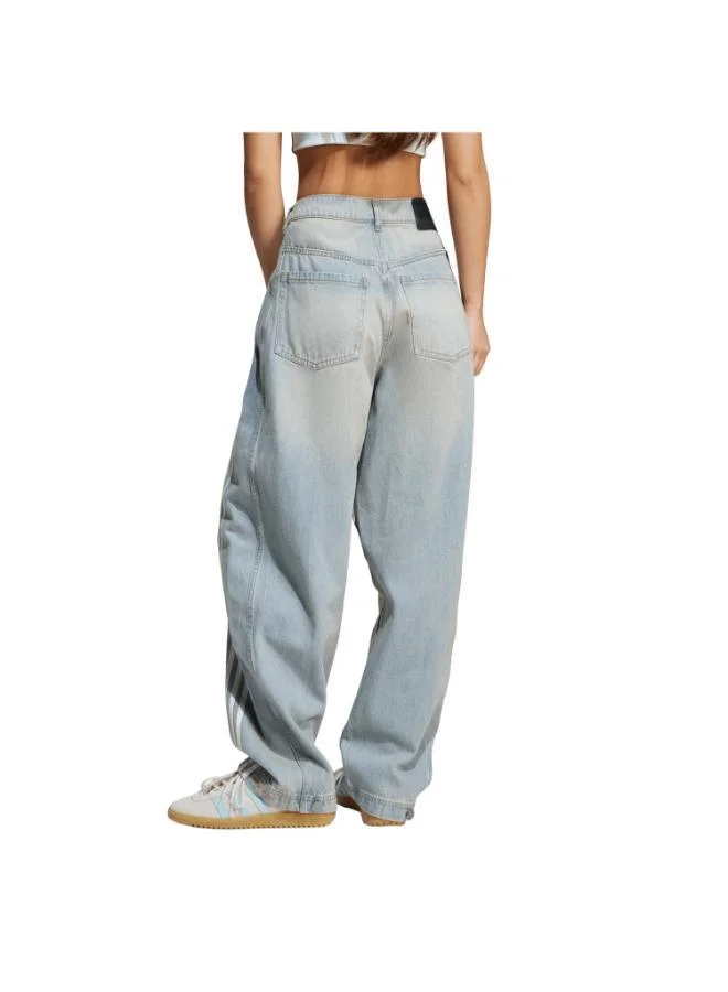adidas Originals  Adilenium Season 3 Banana Fitted Washed Denim Joggers for Women | Best Price UAE